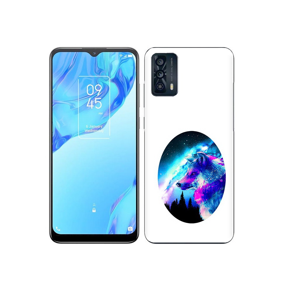 

Чехол MyPads Tocco для TCL 20B голубой волк, Прозрачный, Tocco