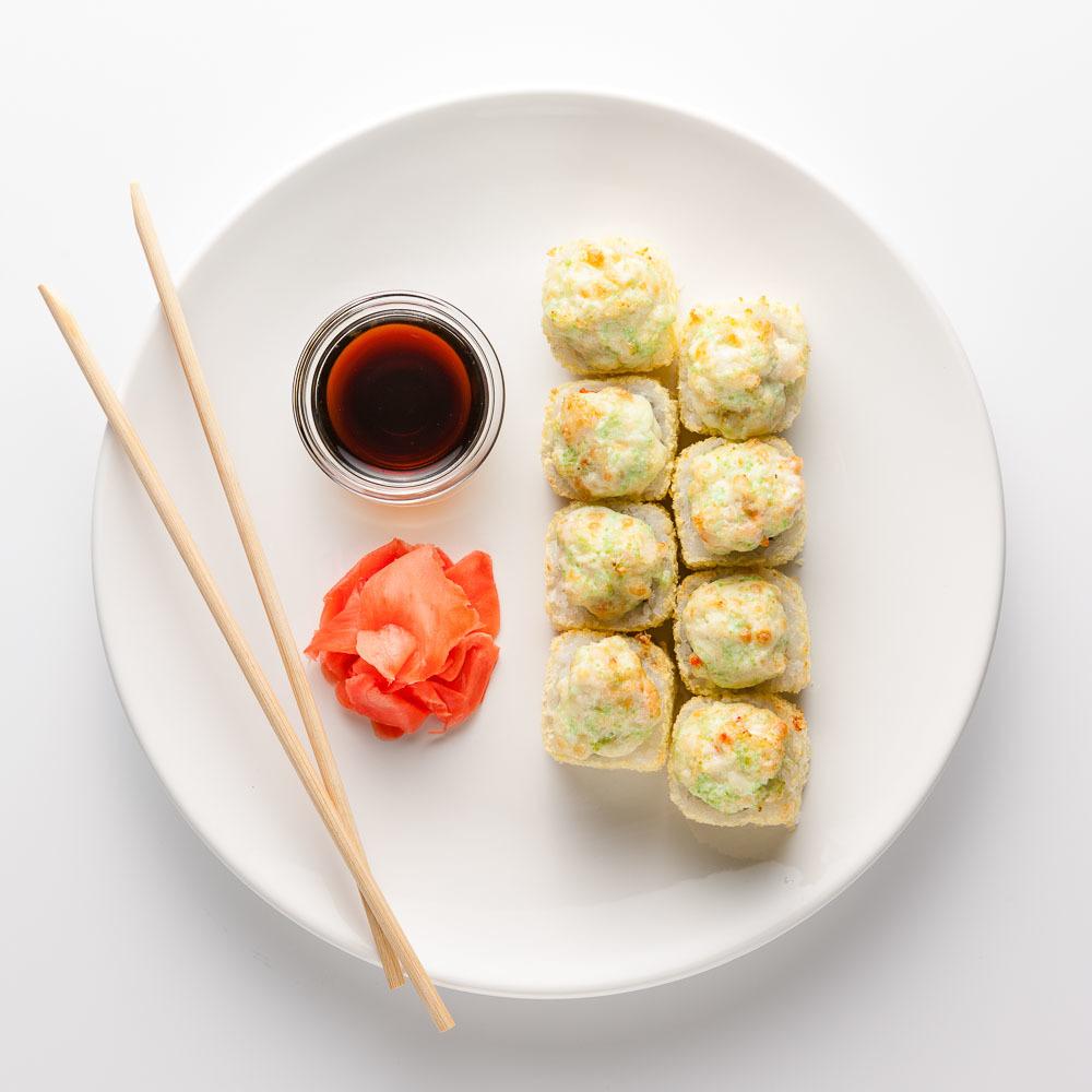 

Запеченный ролл с креветкой, икрой и сыром Eda.click, 240 г