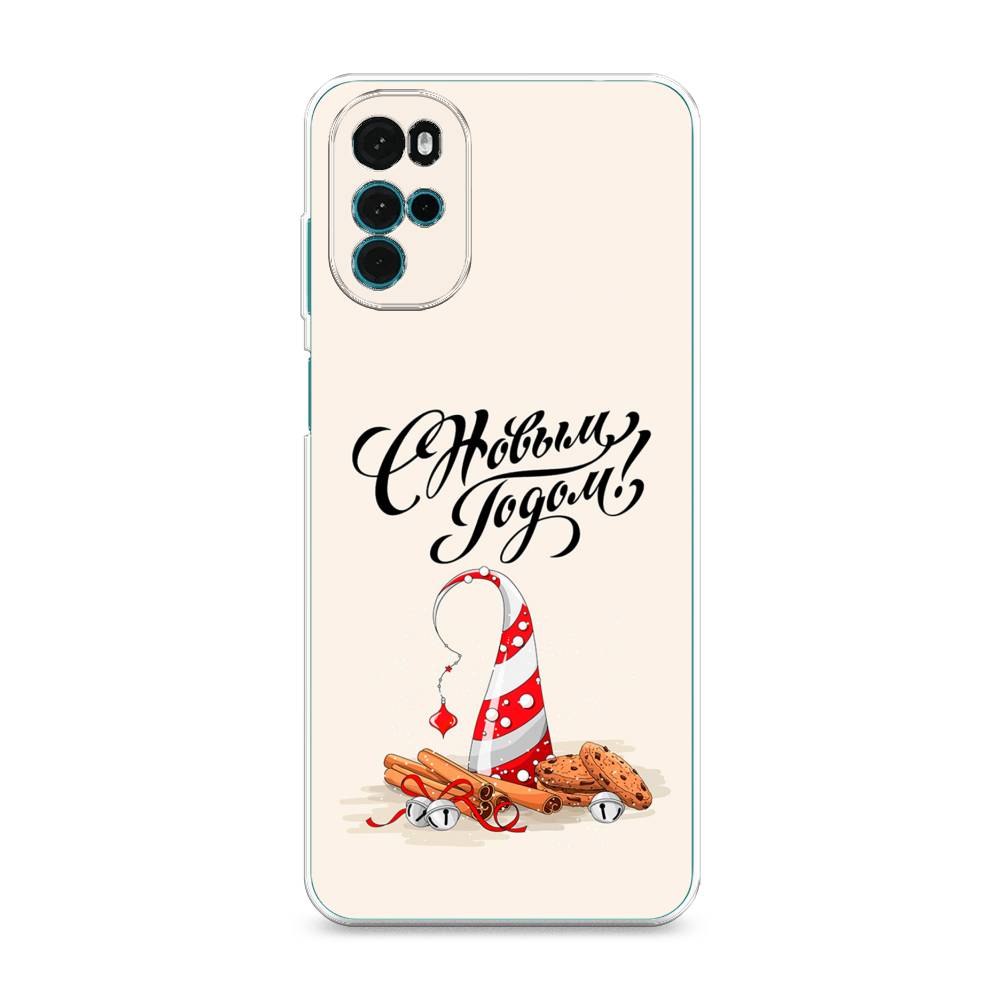 

Чехол на Motorola Moto G22 "Подарки на Новый Год", Бежевый;красный;черный, 243150-5