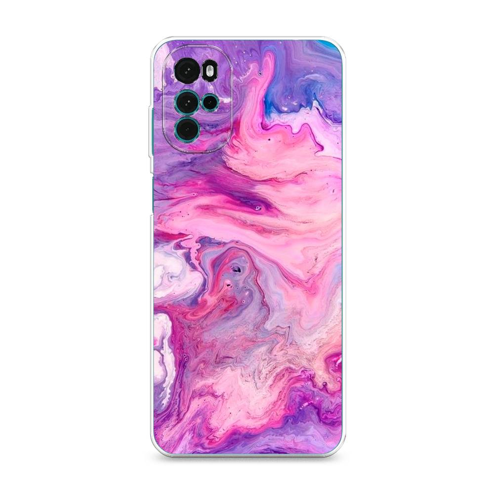 

Чехол на Motorola Moto G22 "Нежно-розовая абстракция", Розовый, 243150-3