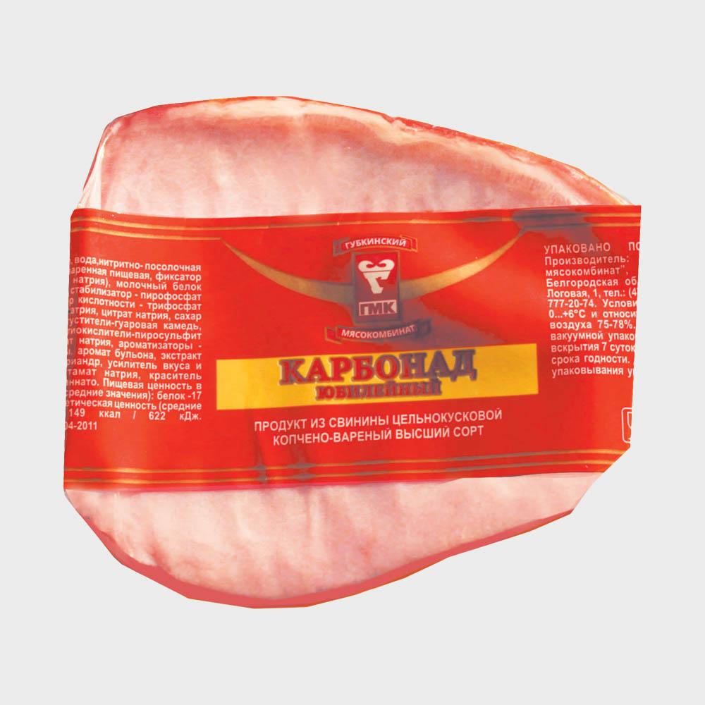 

Карбонад копчено-вареный Губкинский мясокомбинат Юбилейный 400-500 г