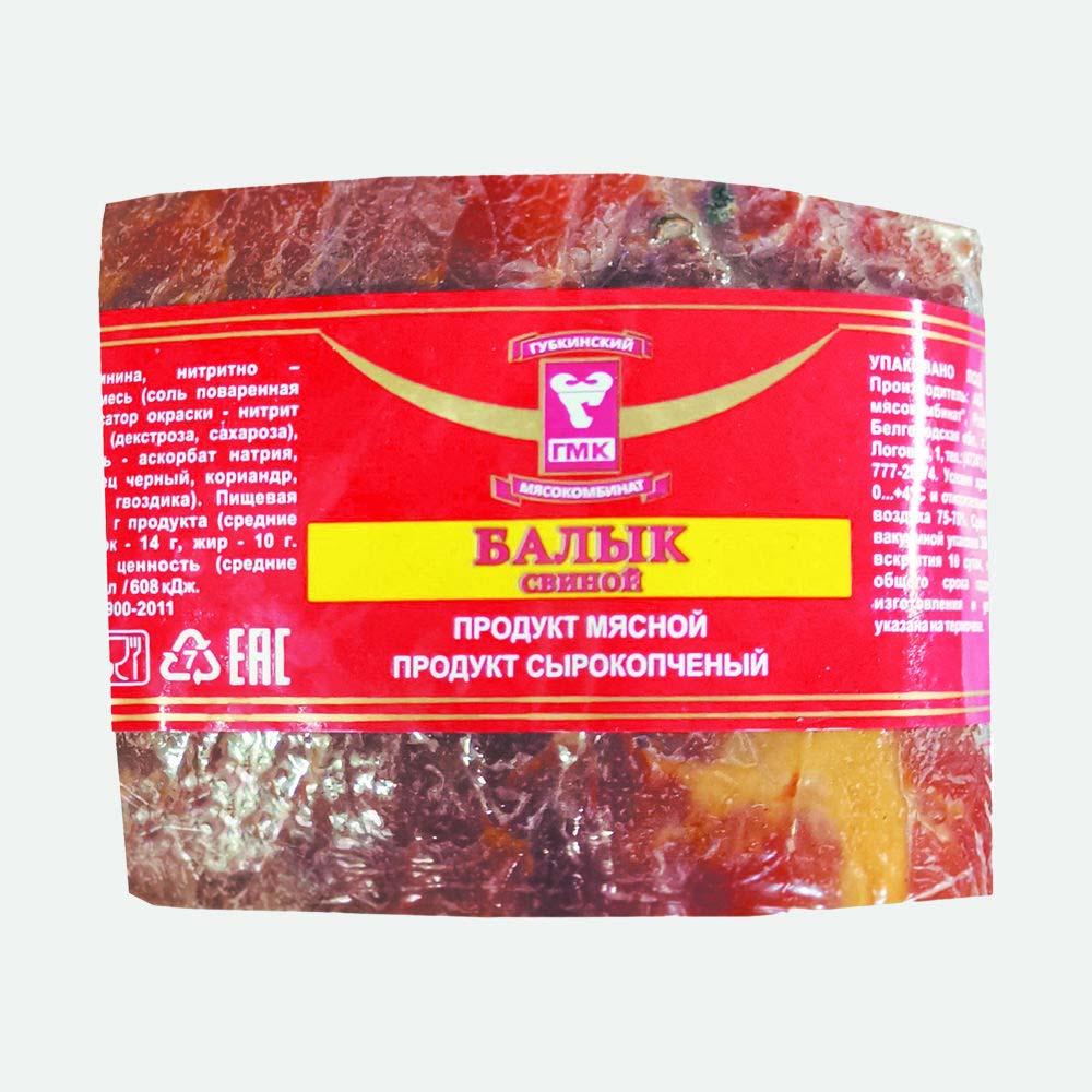 

Балык копчено-вареный Губкинский мясокомбинат Семейный 300-400 г