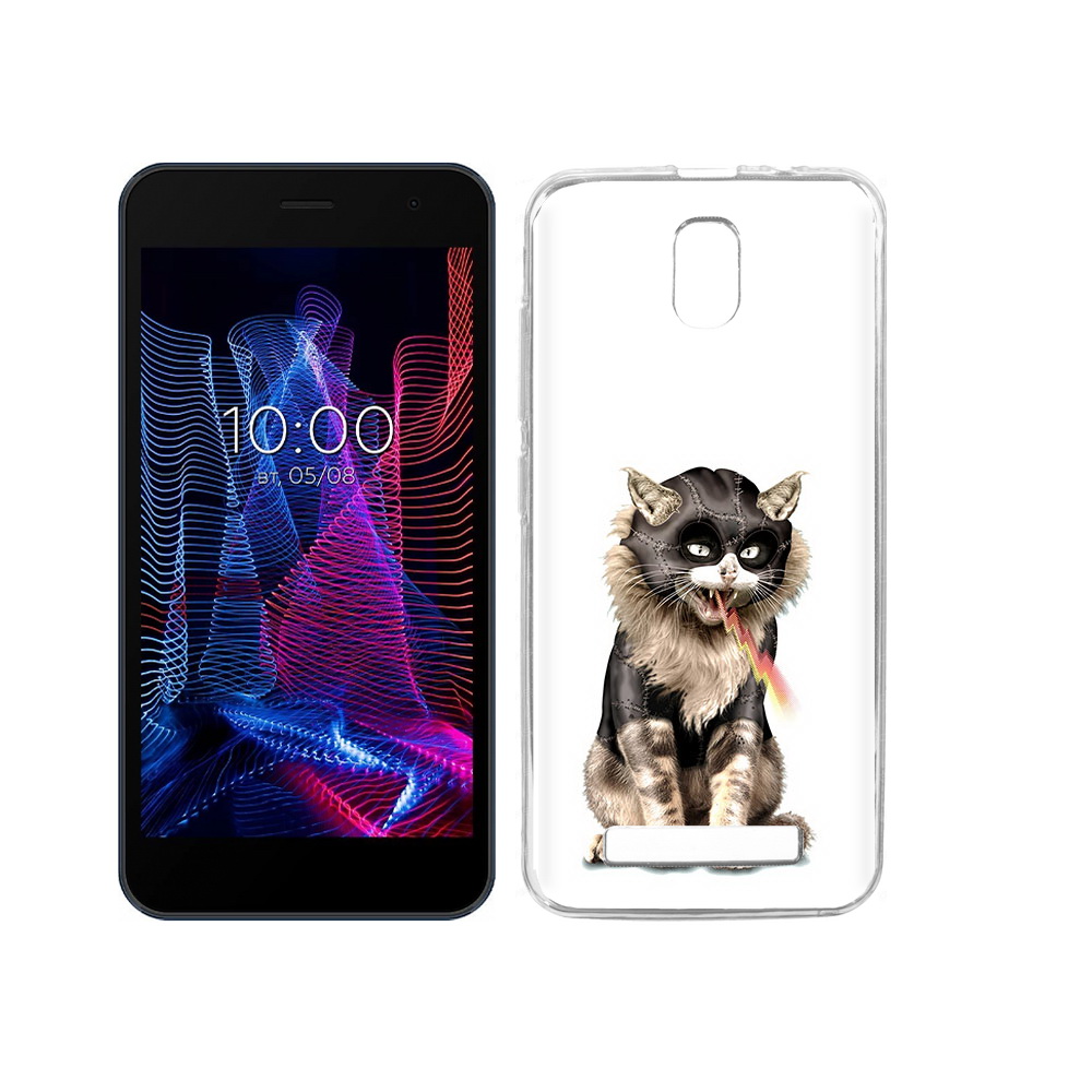 

Чехол MyPads Tocco для BQ 5047L Like дьяволский кот, Прозрачный, Tocco