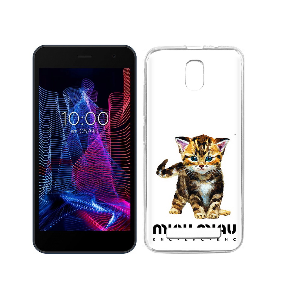 

Чехол MyPads Tocco для BQ 5047L Like Бренд miau miau, Прозрачный, Tocco