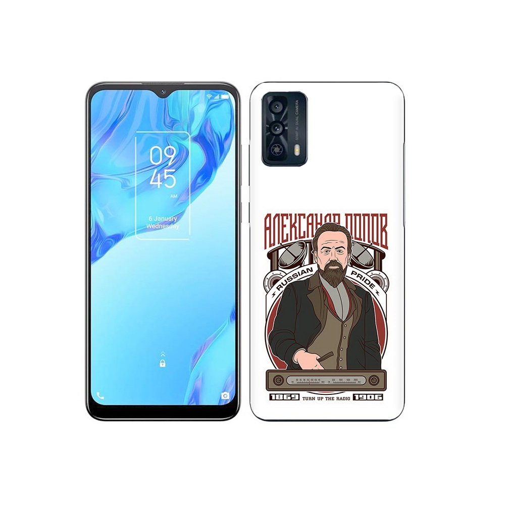 

Чехол MyPads Tocco для TCL 20B Александр Попов, Прозрачный, Tocco