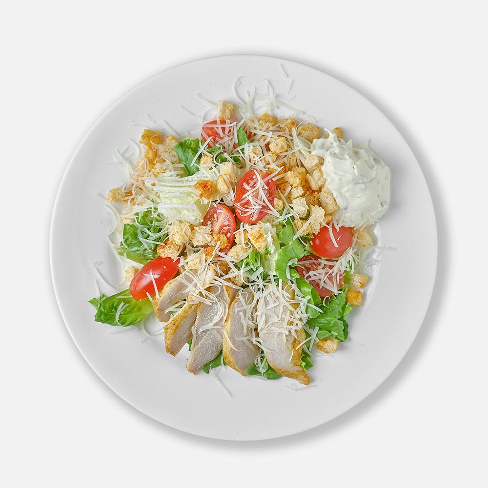 

Салат Индустрия здорового питания Цезарь, с курицей, 150 г