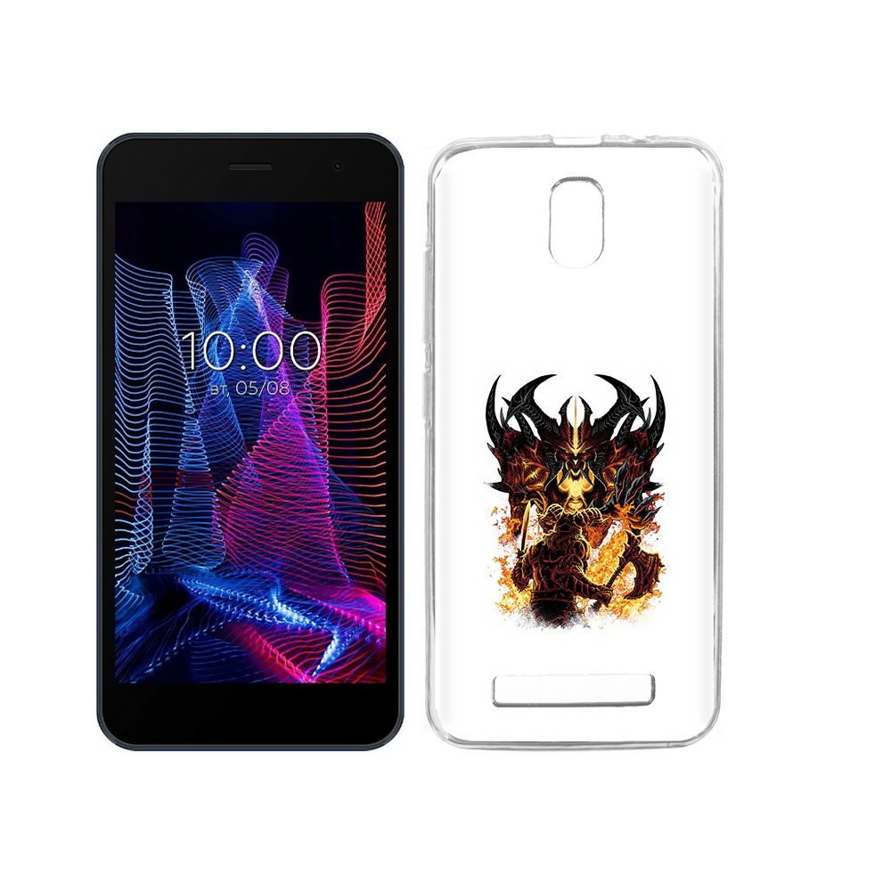 

Чехол MyPads Tocco для BQ 5047L Like демон shadow fiend, Прозрачный, Tocco