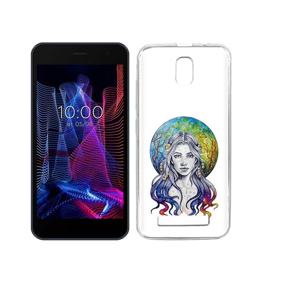 

Чехол MyPads Tocco для BQ 5047L Like девушка с красивыми волосами, Прозрачный, Tocco