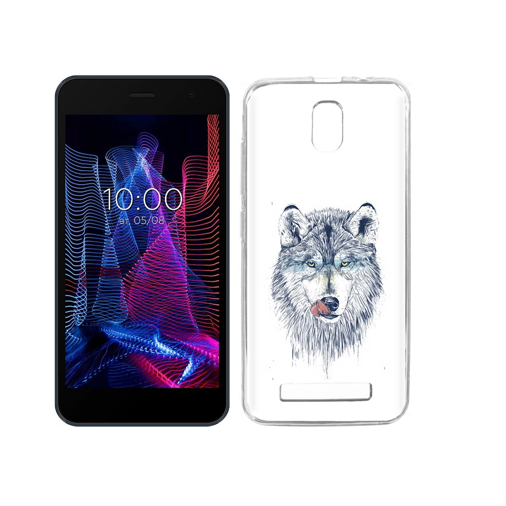

Чехол MyPads Tocco для BQ 5047L Like голодгый волк, Прозрачный, Tocco