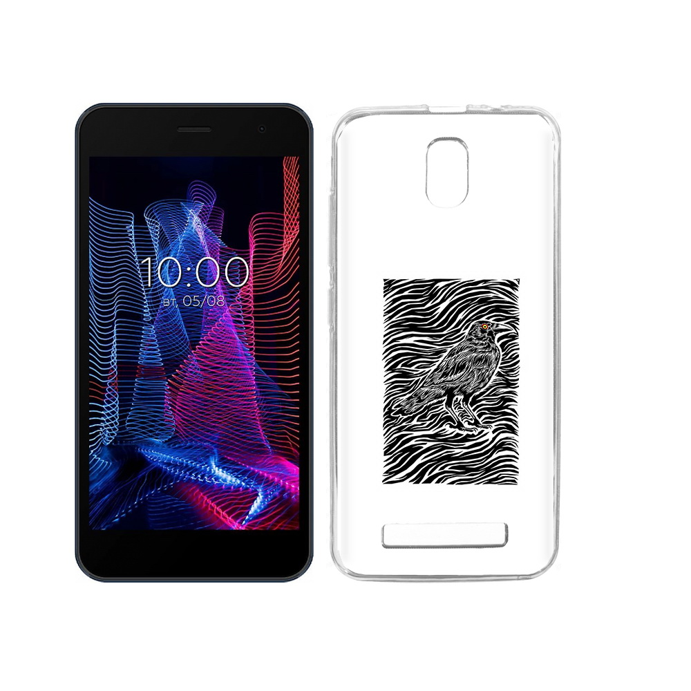 

Чехол MyPads Tocco для BQ 5047L Like ворон в абстракции, Прозрачный, Tocco