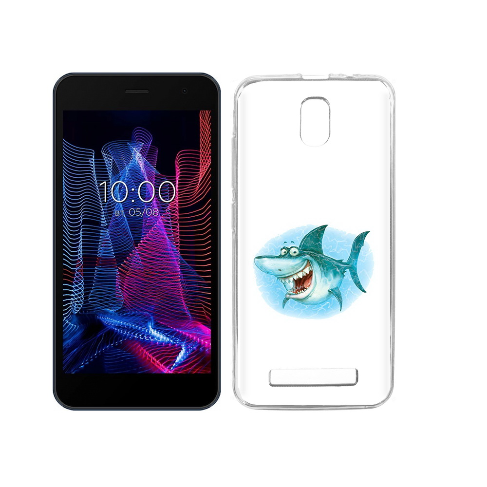 

Чехол MyPads Tocco для BQ 5047L Like веселая акула, Прозрачный, Tocco
