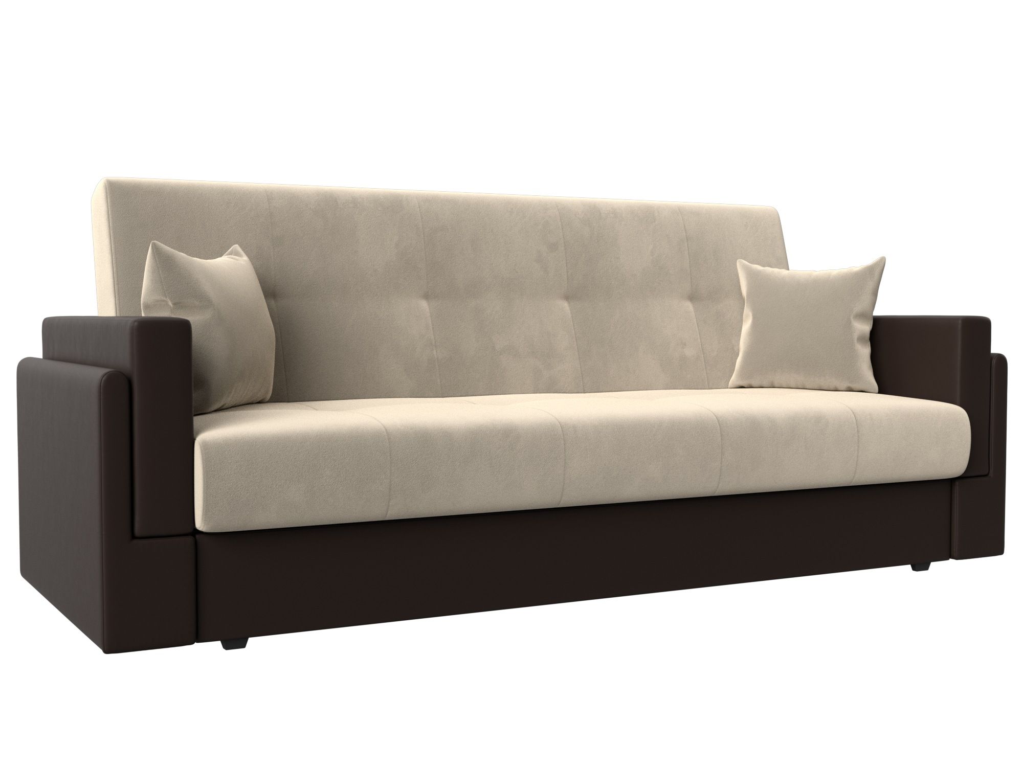 

Диван-книжка Лига Диванов Лига-015 216х83х90 см, бежевый\коричневый, Диван-книжка Лига-015