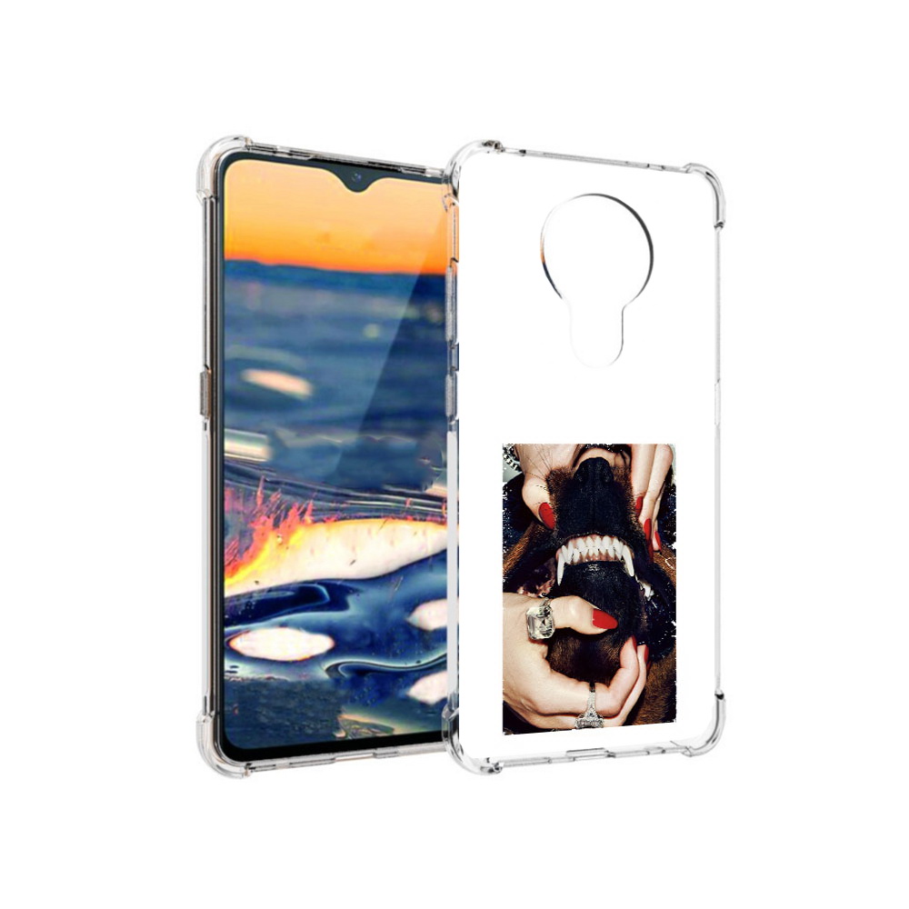 

Чехол MyPads Tocco для Nokia 5.3 маникюр (PT227052.106.457), Прозрачный, Tocco