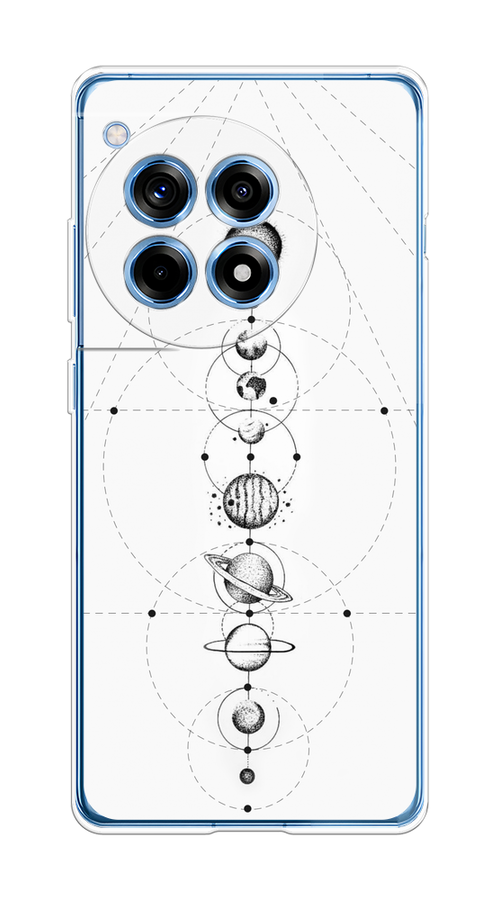 

Чехол на OnePlus 12R "Парад планет", Серый, 154650-1