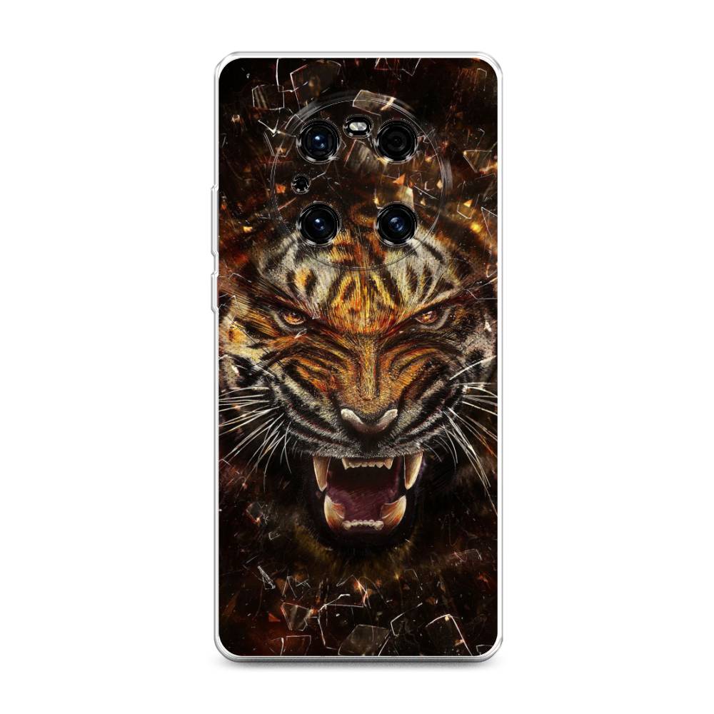 

Чехол на Huawei Mate 40E Pro "Тигр осколки", Оранжевый;серый;черный, 6107550-1