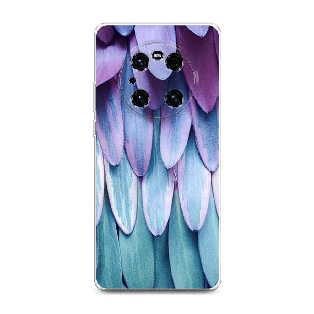 

Чехол на Huawei Mate 40E Pro "Синее перо", Фиолетовый;голубой, 6107550-3
