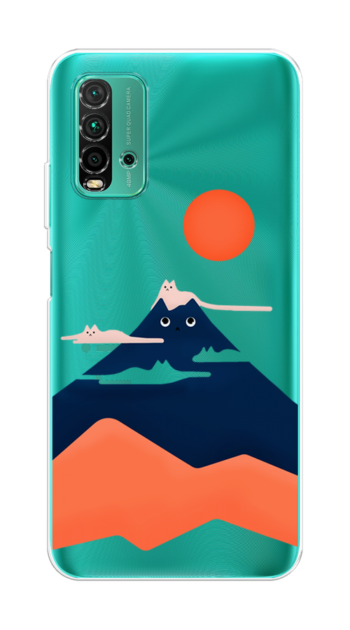 

Чехол на Xiaomi Redmi 9T "Кот-гора", Черный;оранжевый, 39850-4