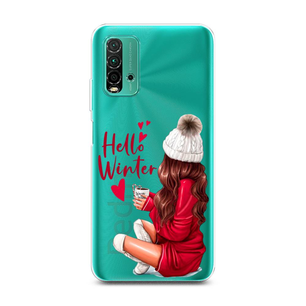 

Чехол для Xiaomi Redmi 9T "Hello winter", Красный;белый;коричневый, 39850-5