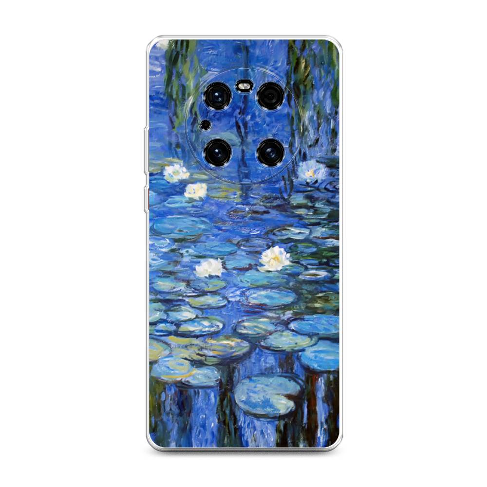 

Чехол на Huawei Mate 40E Pro "Нарисованный пруд", Синий;зеленый, 6107550-4