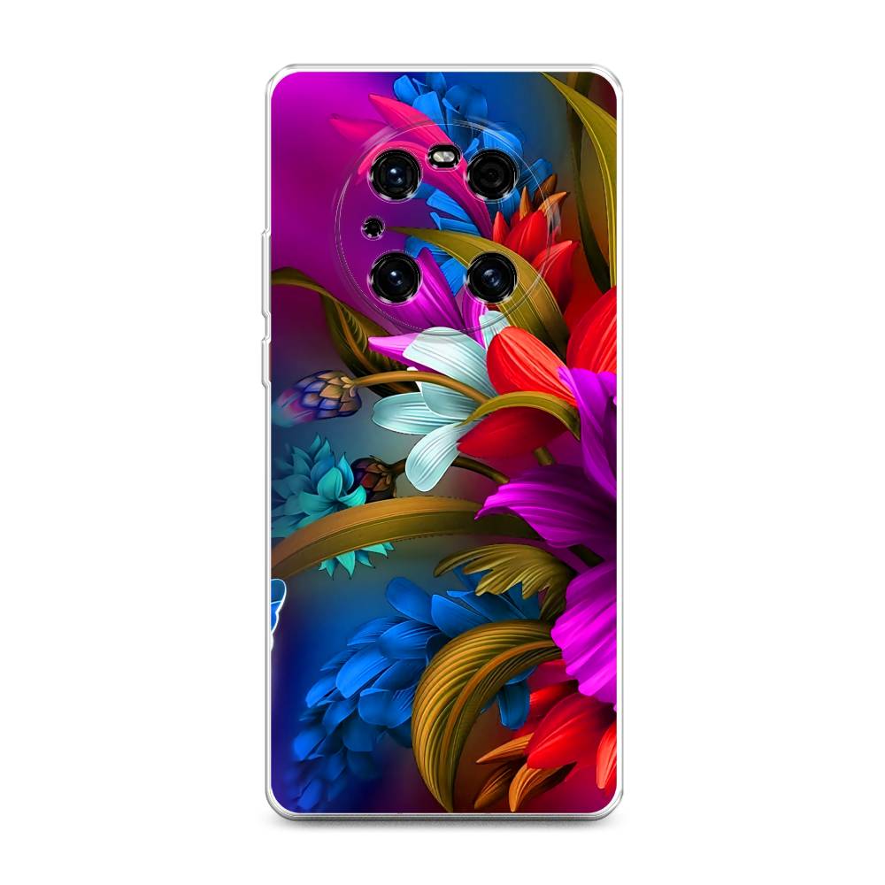 

Чехол на Huawei Mate 40E Pro "Фантастические цветы", Фиолетовый;красный;синий, 6107550-2