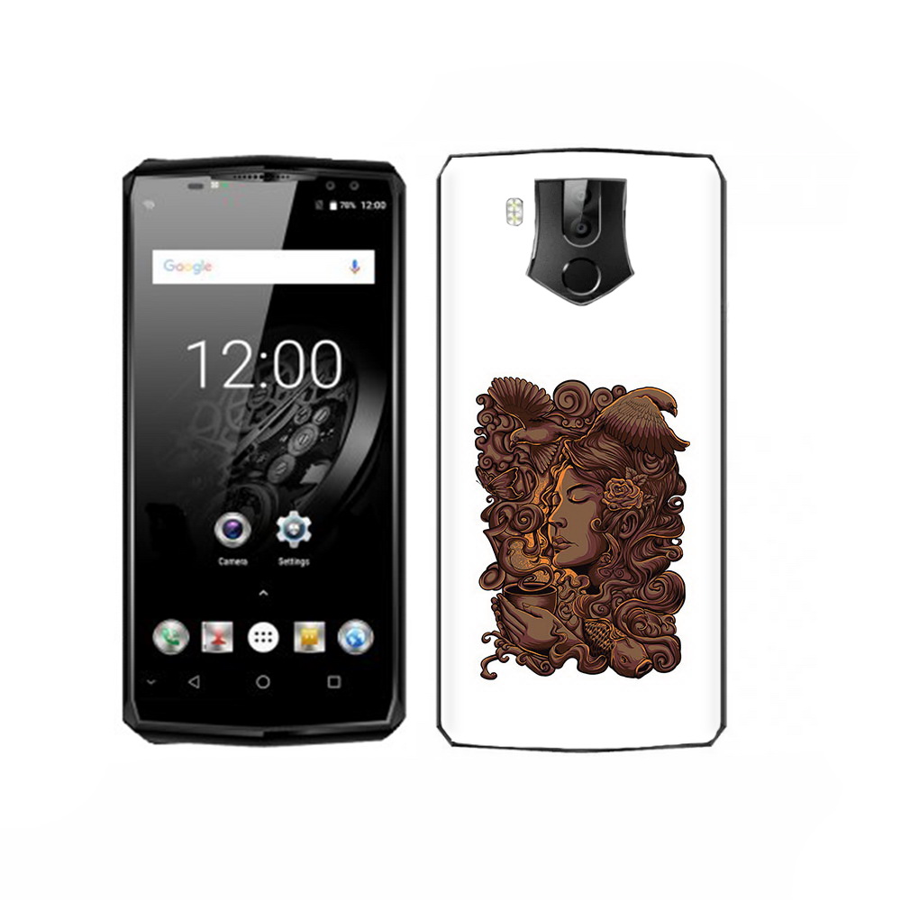 

Чехол MyPads Tocco для Oukitel K10 девушка с длинными волосами абстракция, Прозрачный, Tocco