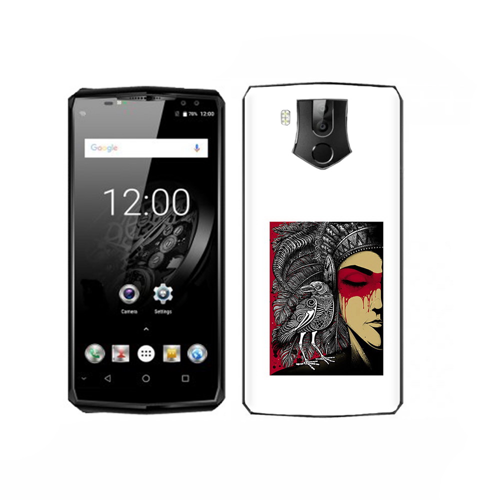 

Чехол MyPads Tocco для Oukitel K10 девушка с вороном в абстракции, Прозрачный, Tocco