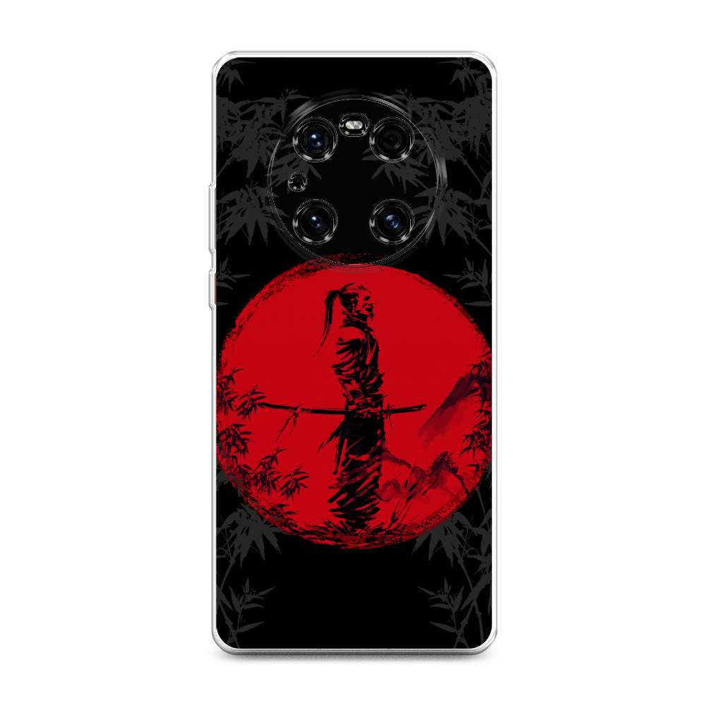

Чехол на Huawei Mate 40E Pro "Самурай на красном фоне", Черный;красный;серый, 6107550-4