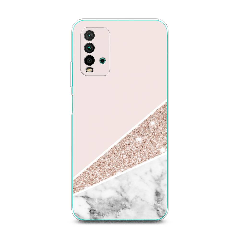 

Чехол для Xiaomi Redmi 9T "Блестящий розовый мрамор", 39850-3