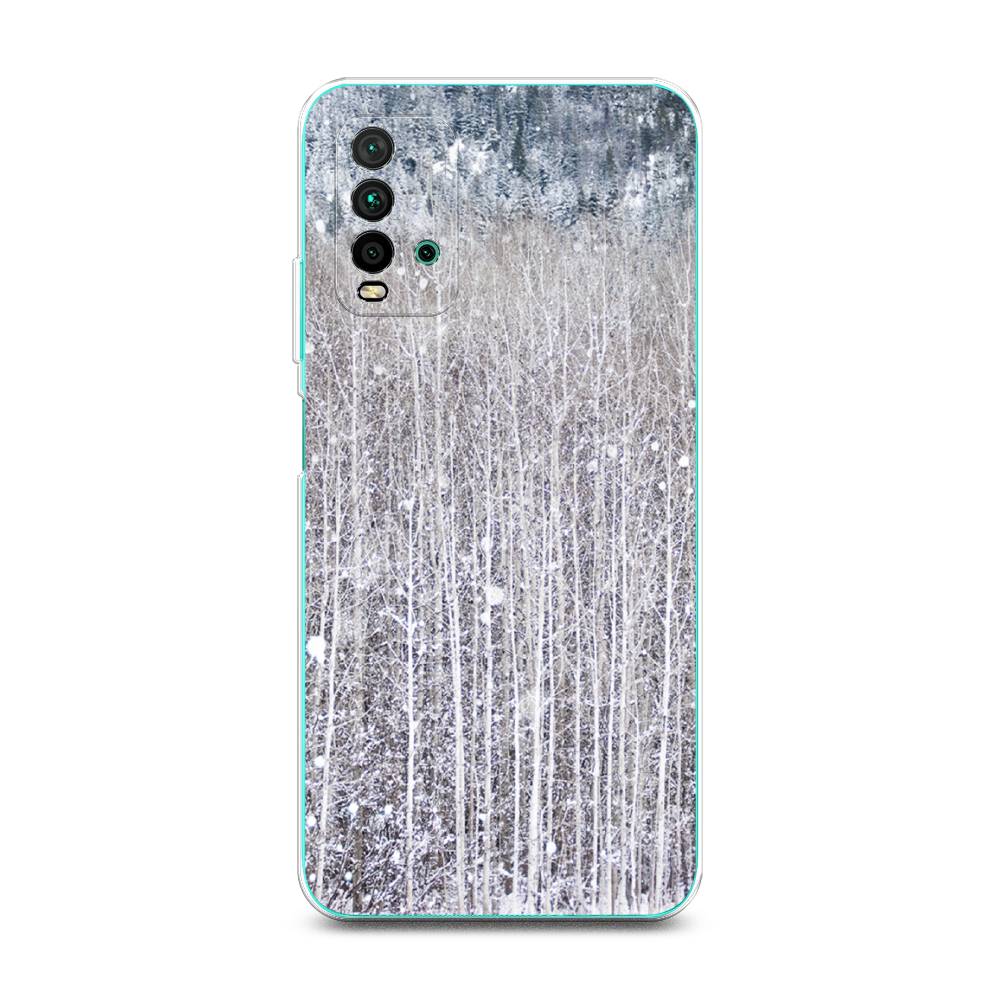

Чехол для Xiaomi Redmi 9T "Снежный лес", Бежевый;серый;белый, 39850-5