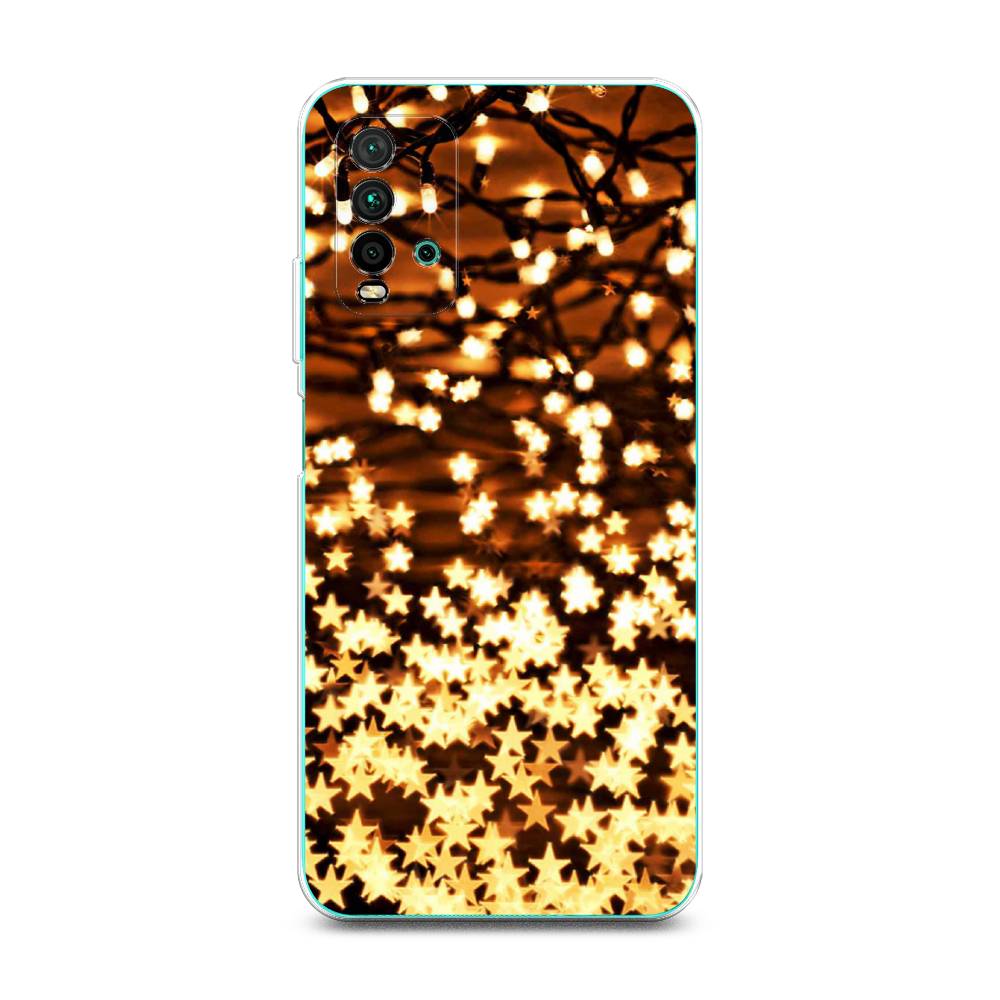 

Чехол для Xiaomi Redmi 9T "Новогодняя гирлянда", Золотистый, 39850-5