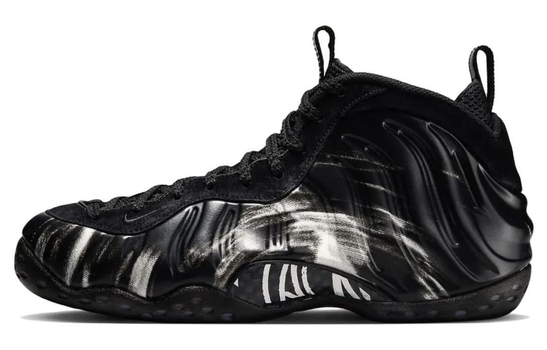 

Кроссовки унисекс Nike Foamposite One Black and White черные 47.5 EU, Черный, Foamposite One Black and White