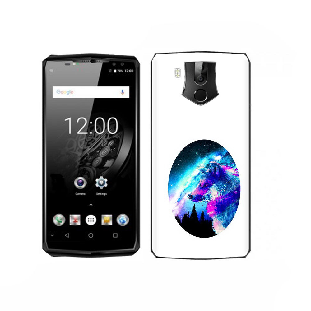 

Чехол MyPads Tocco для Oukitel K10 голубой волк, Прозрачный, Tocco