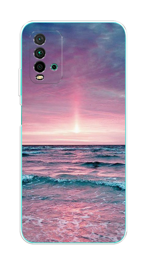 

Чехол на Xiaomi Redmi 9T "Восход 3", Розовый;голубой, 39850-2