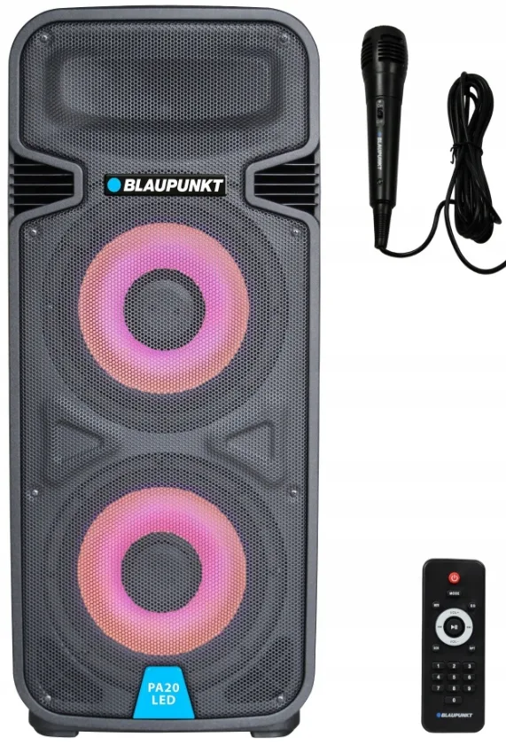 

Портативная колонка Blaupunkt PA20LED Black, PA20LED