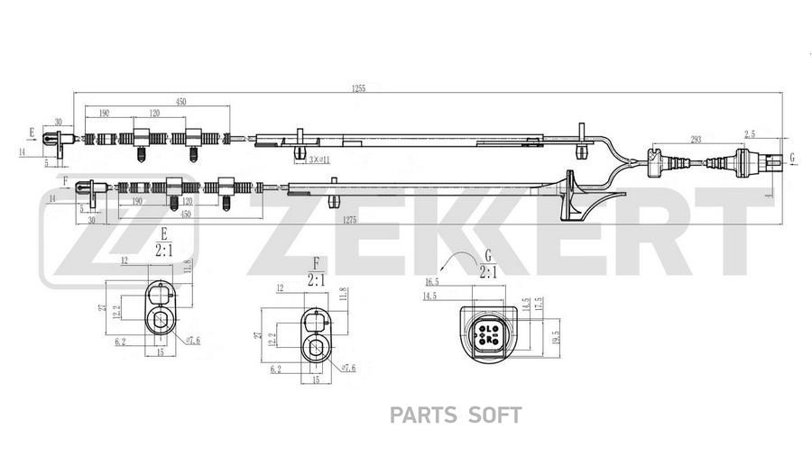 

Датчик ABS задн. передн. Ford Fusion 02- Fiesta V 02- Mazda 2 03-