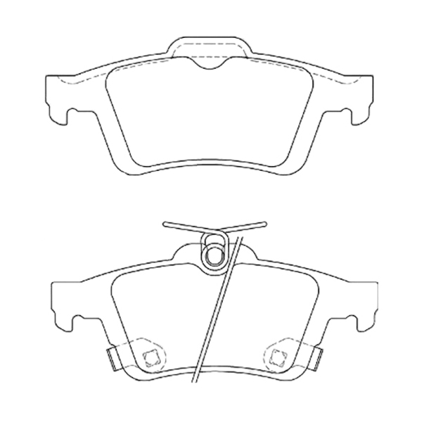 

Колодки тормозные задний FORD FOCUS III 07