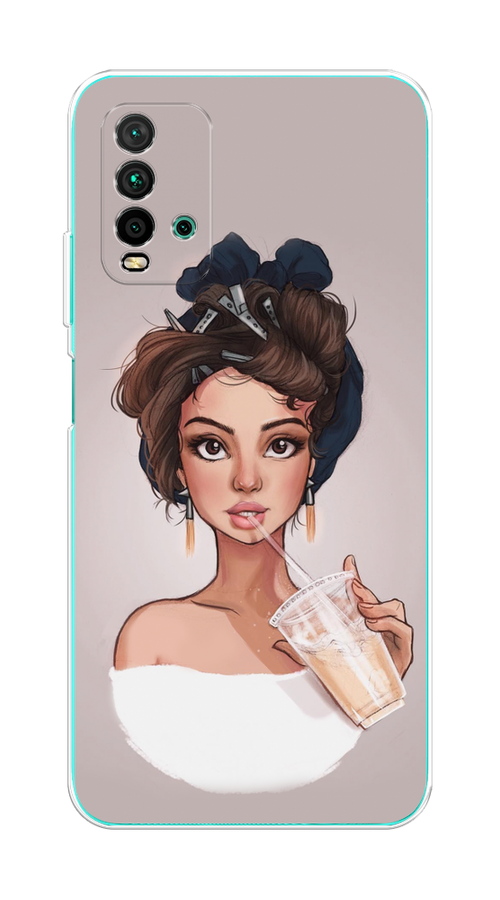 

Чехол на Xiaomi Redmi 9T "Девушка с фраппе", Серый, 39850-6