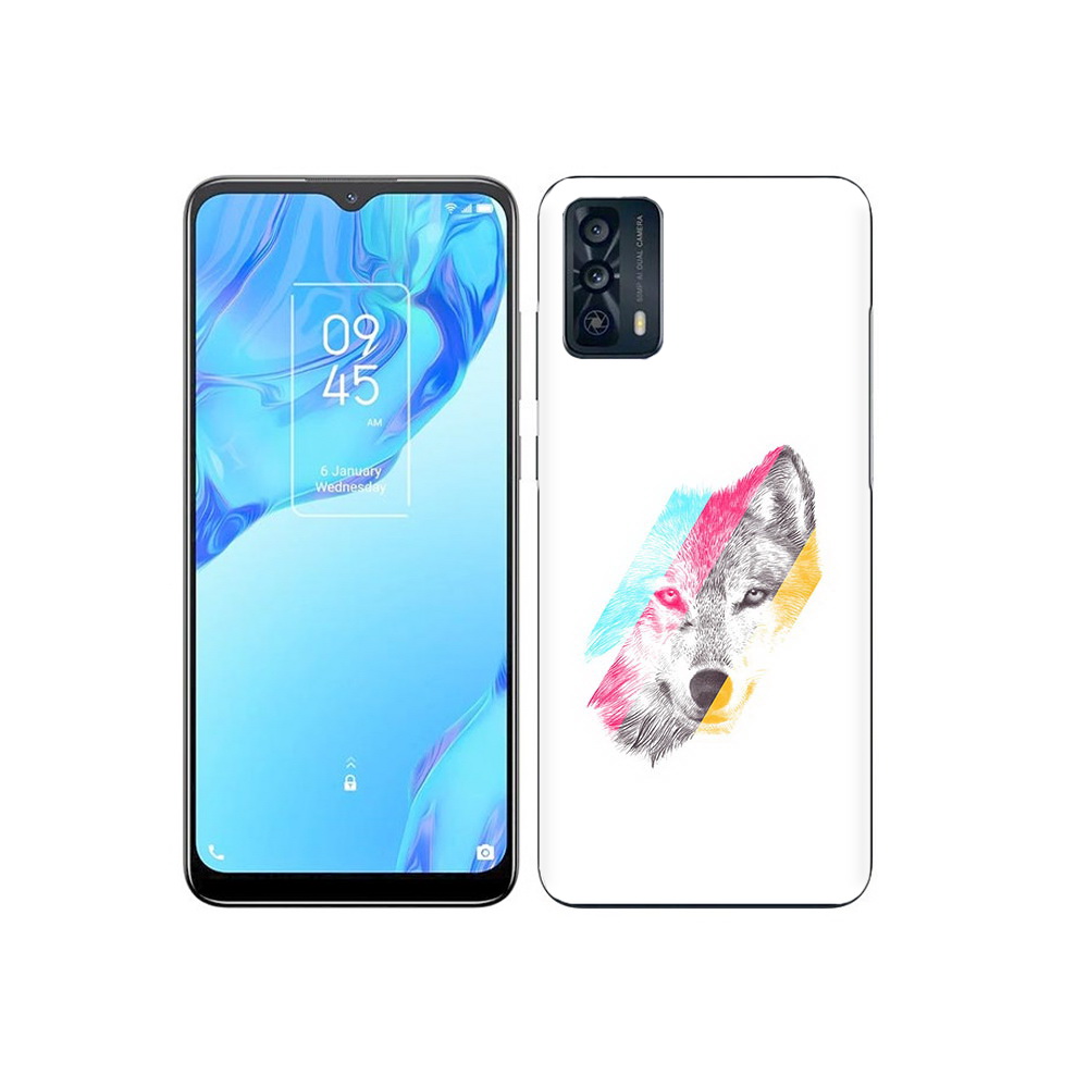 

Чехол MyPads Tocco для TCL 20B волк градиент, Прозрачный, Tocco