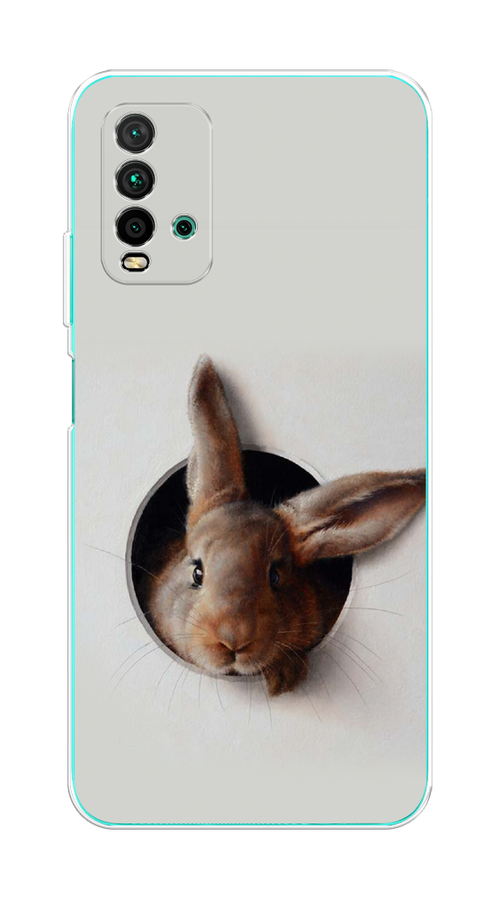 

Чехол на Xiaomi Redmi 9T "Любопытный кролик", Серый;коричневый, 39850-1