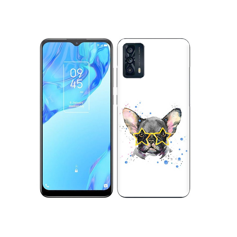 

Чехол MyPads Tocco для TCL 20B буля в очках, Прозрачный, Tocco