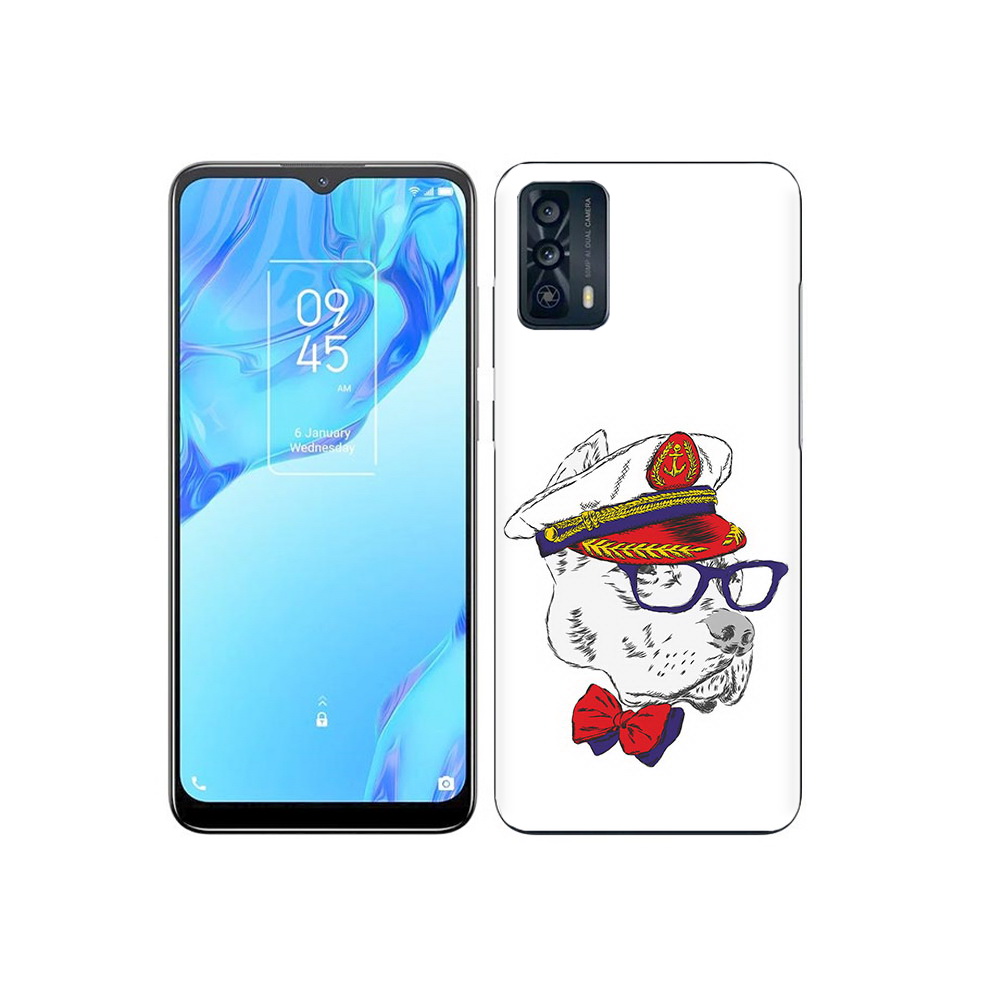 

Чехол MyPads Tocco для TCL 20B бульдог, Прозрачный, Tocco