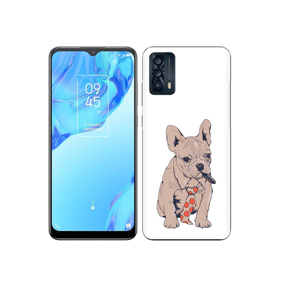 

Чехол MyPads Tocco для TCL 20B бульдог с сигарой, Прозрачный, Tocco