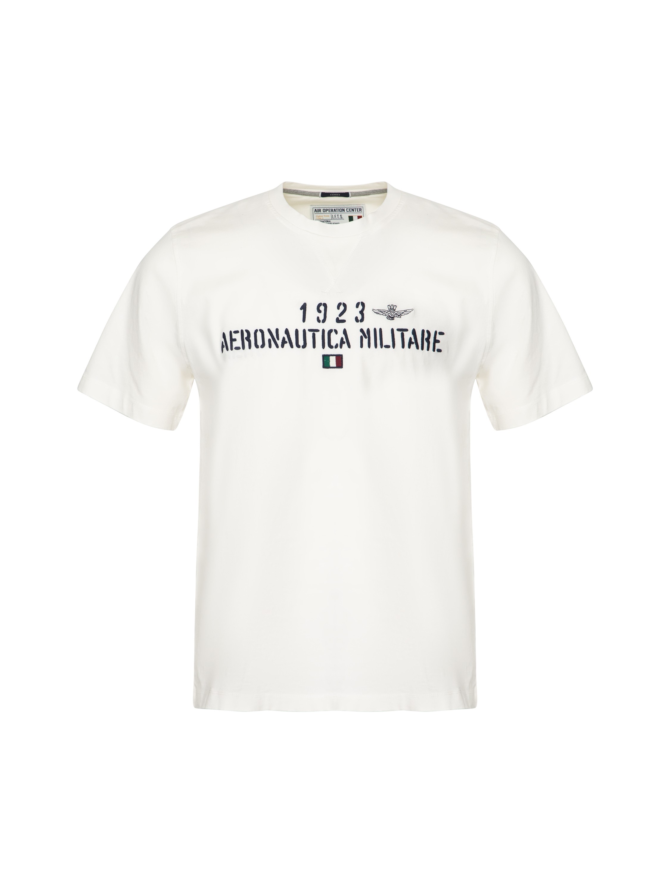 

Футболка мужская Aeronautica Militare TS2099J584 белая 50 RU, TS2099J584