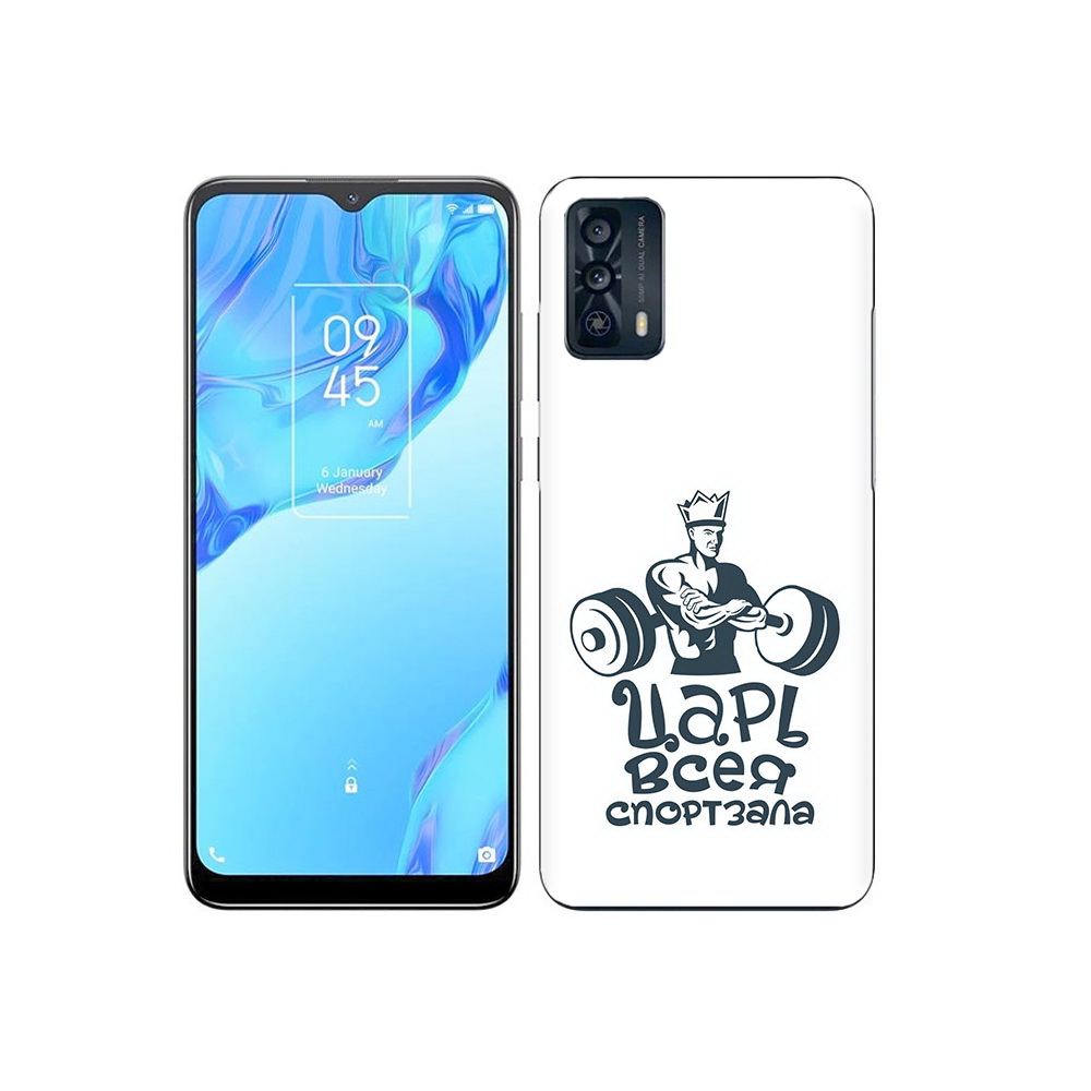 

Чехол MyPads Tocco для TCL 20B бодибилдинг царь спортзала, Прозрачный, Tocco