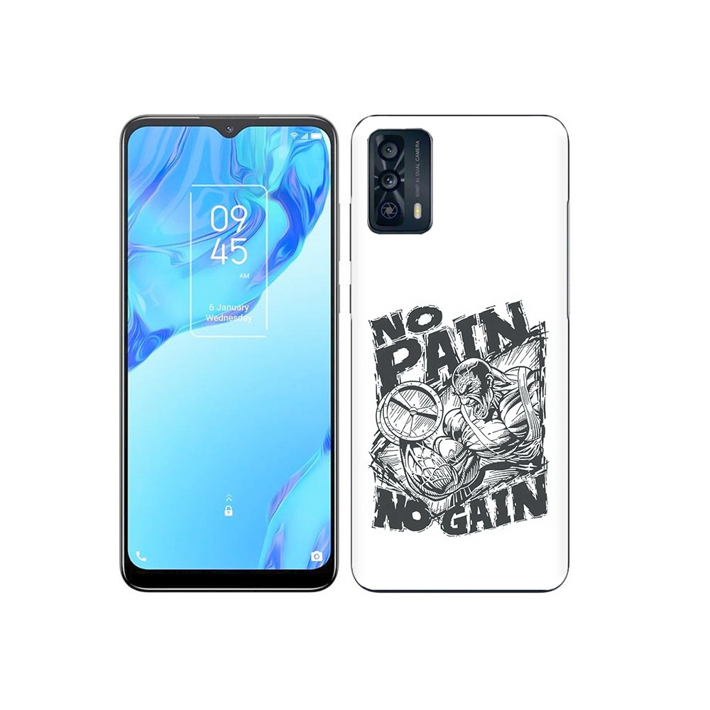 

Чехол MyPads Tocco для TCL 20B бодибилдинг тяжелая работа, Прозрачный, Tocco