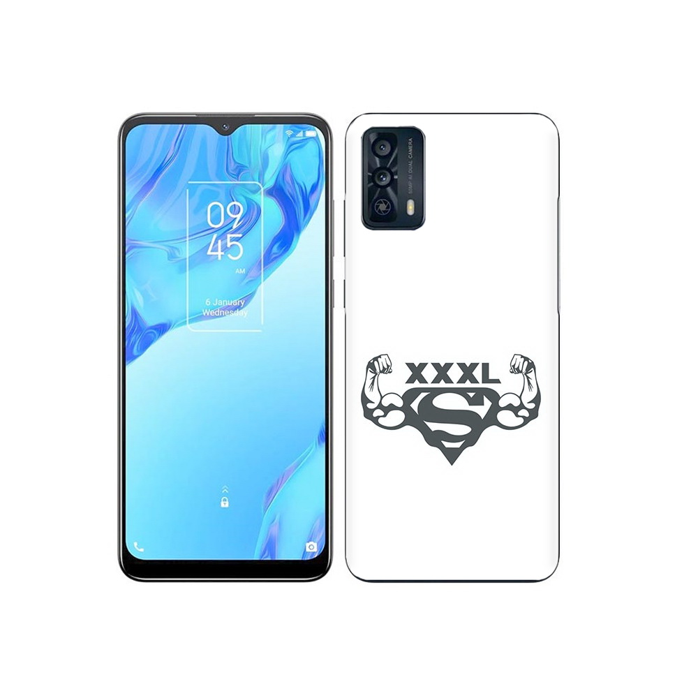 

Чехол MyPads Tocco для TCL 20B бодибилдинг супермен, Прозрачный, Tocco