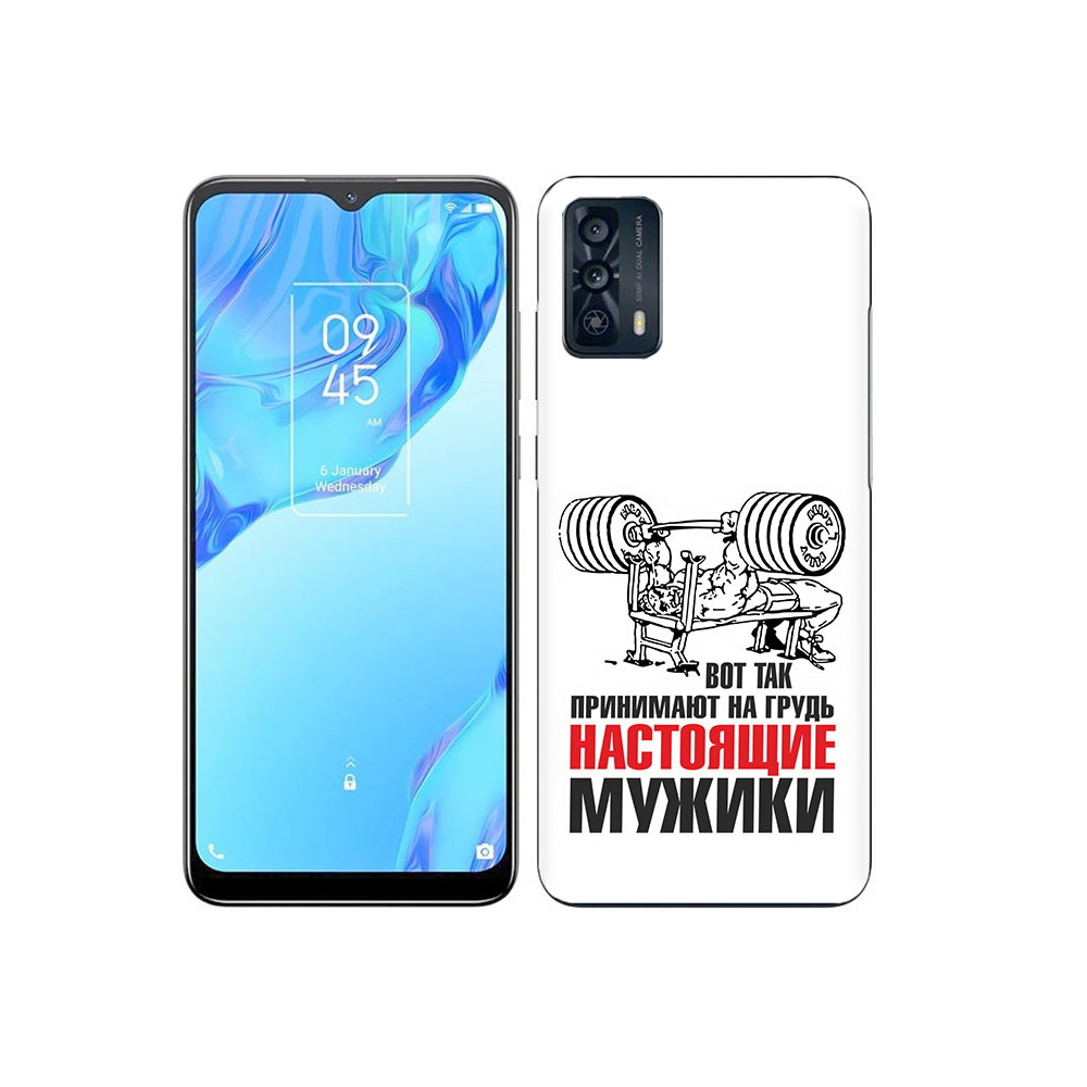 

Чехол MyPads Tocco для TCL 20B бодибилдинг для мужиков, Прозрачный, Tocco