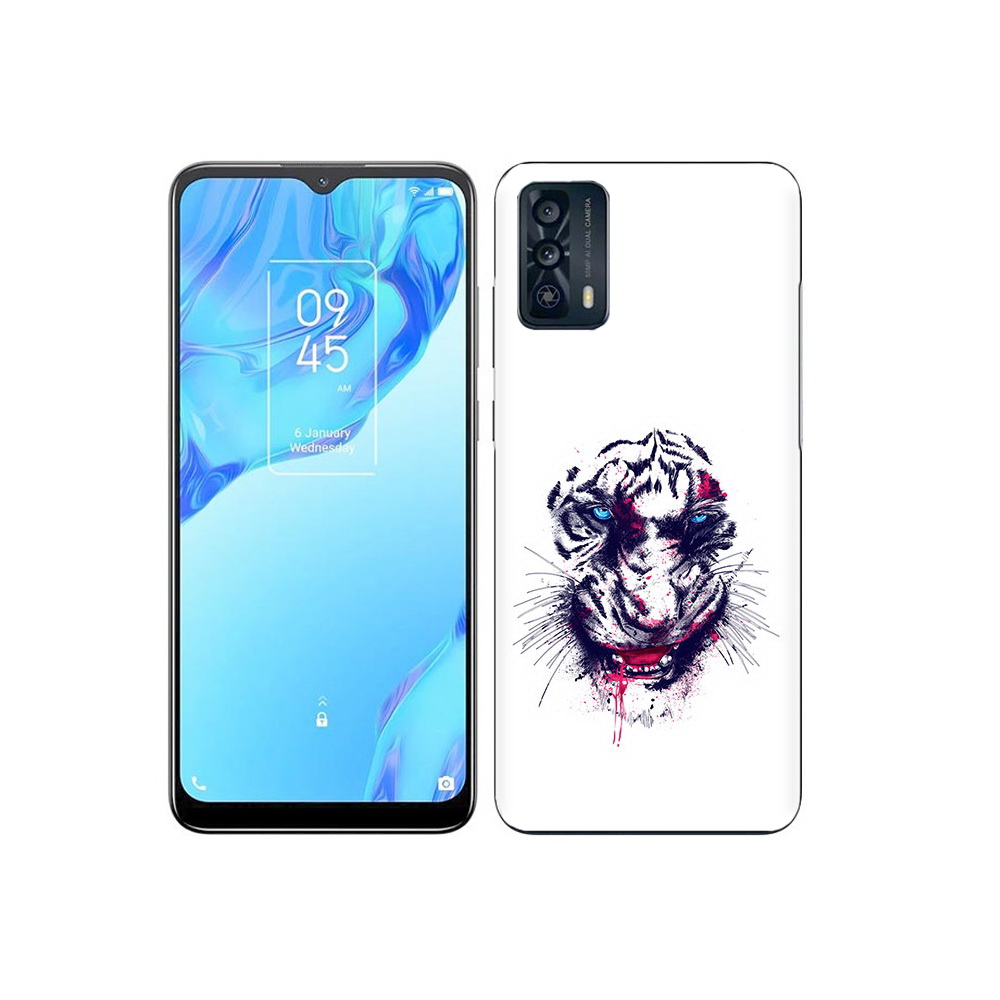 

Чехол MyPads Tocco для TCL 20B безумный тигр, Прозрачный, Tocco