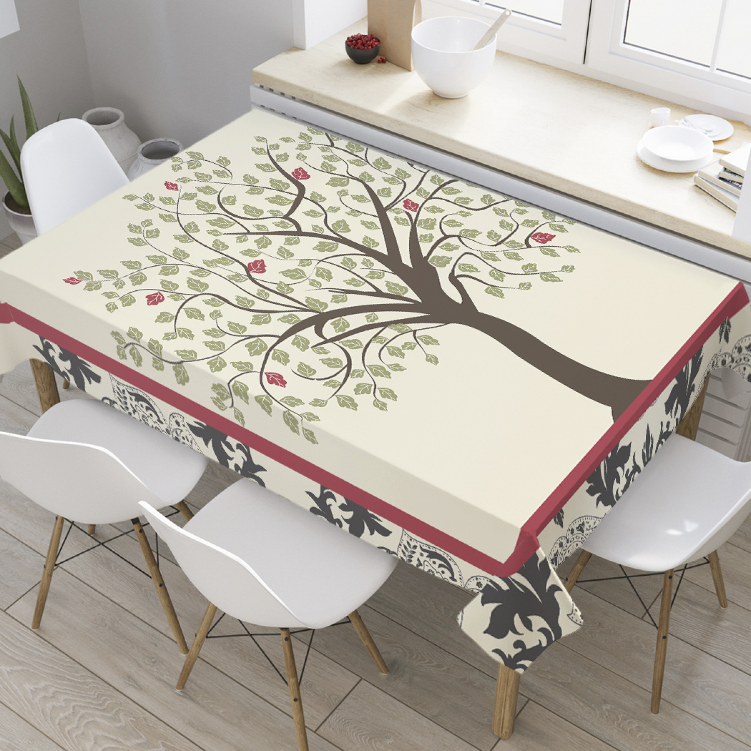 

Скатерть прямоугольная JoyArty "Жизнь без рамок" из оксфорда, 120x145 см, Жизнь без рамок