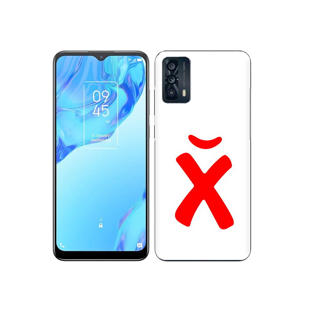 

Чехол MyPads Tocco для TCL 20B абстракция буква х, Прозрачный, Tocco
